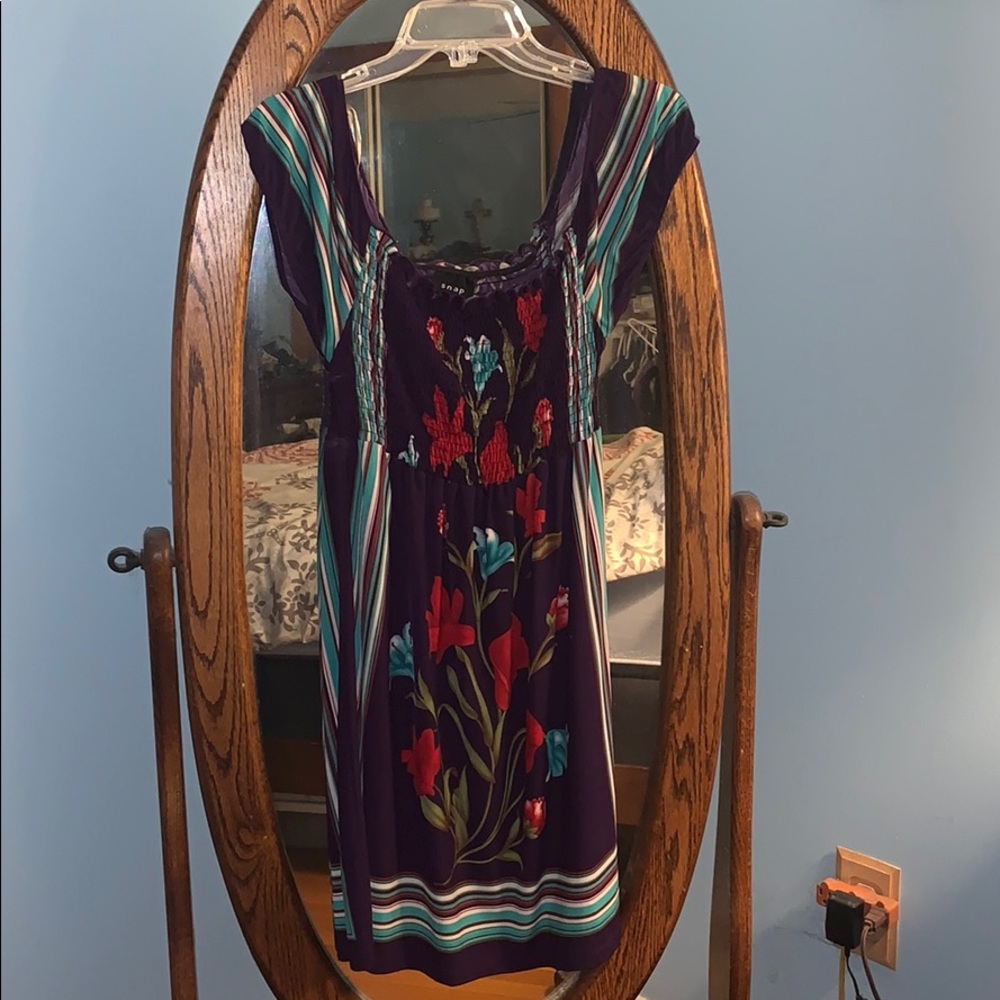Snap flower sundress